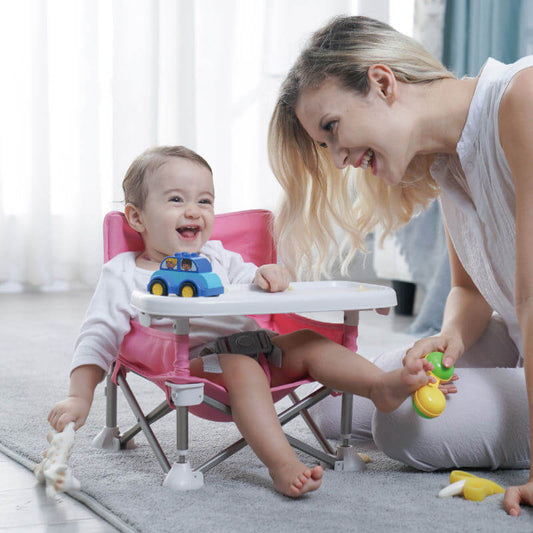 chaise nomade bébé - rose