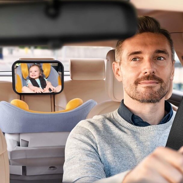 Bébé Vue Arrière Miroir,360° Réglable Rétroviseur Arrière pour Surveiller Bébé Gardez Bébé en Bébé Vue Arrière Miroir,360° Réglable Rétroviseur Arrière pour Surveiller Bébé Gardez Bébé en