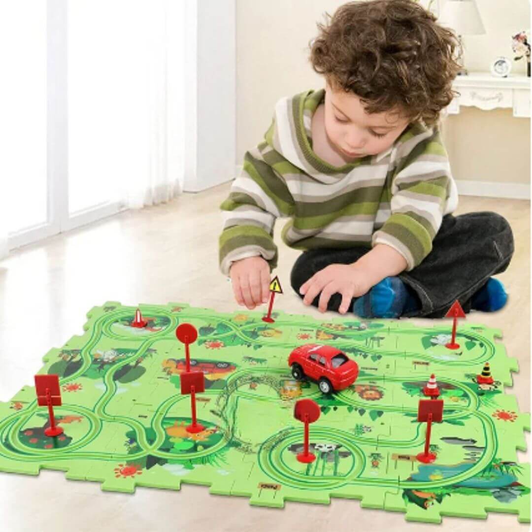 Circuit voiture enfant | PuzzleRacing™ – Les Aventures de Bébé Circuit voiture enfant | PuzzleRacing™ – Les Aventures de Bébé