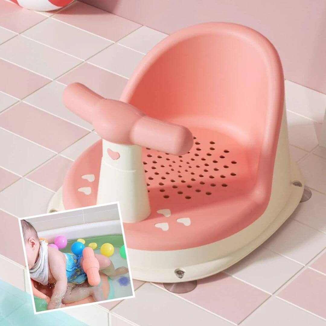 siege de bain bebe rose