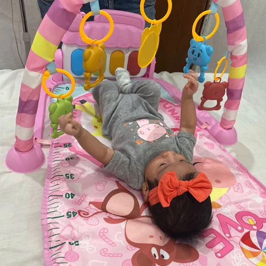 Tapis d'éveil bébé Montessori | Piano lumineux